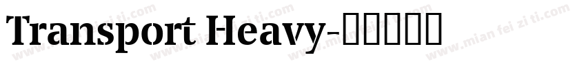 Transport Heavy字体转换